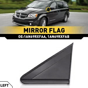 左ミラー三角コーナーモールディングフェンダー 2008-2020 ダッジグランドキャラバン用 Left Mirror Triangle Corner Molding Fender For 2008-2020 Dodge Grand Caravan 【並行輸入品】