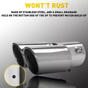 車の排気管先端リアテールスロートマフラーステンレス鋼自動車アクセサリー Car Exhaust Pipe Tip Rear Tail Throat Muffler Stainless Steel Auto Accessories 【並行輸入品】