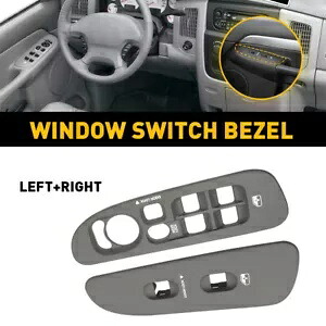 2X フロントサイド左 + 右ウィンドウスイッチベゼルグレー 2002-2010 ダッジラム 1500 2X Front Side Left+Right Window Switch Bezel Gray For 2002-2010 Dodge Ram 1500 【並行輸入品】 33,605円