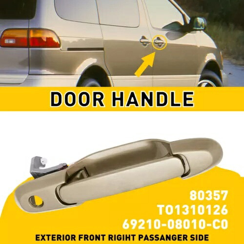 69210-08010-C0 フロント右ドア乗客用ハンドル 1998-2003 トヨタ シエナ US 69210-08010-C0 Front Right Door Passenger for Handle 1998-2003 Toyota Sienna US 【並行輸入品】