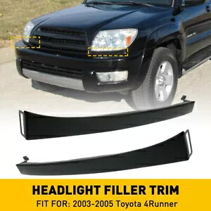 2003 2004 05 トヨタ 4 ランナーフロントバンパーグリルヘッドライトフィラートリムカバー For 2003 2004 05 Toyota 4Runner Front Bumper Grille Headlight Filler Trim Cover 【並行輸入品】