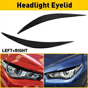 ヘッドライトまぶた眉毛カバーグロスブラックインフィニティ Q50 2014-2023 米国ホット Headlight Eyelid Eyebrows Covers Gloss Black For Infiniti Q50 2014-2023 US hot 【並行輸入品】