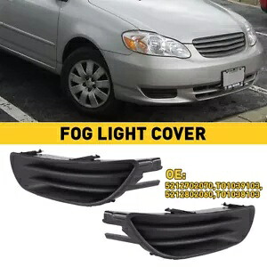 新しいフォグライトカバーセット 2003-2004 トヨタカローラ TO1038103 TO1039103 ブラック A New Fog Light Cover Set For 2003-2004 Toyota Corolla TO1038103 TO1039103 BLACK A 【並行輸入品】