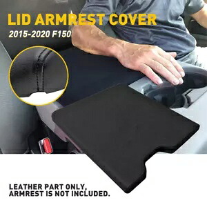 2015-2019 フォード F150 レザーセンターコンソール蓋カバーアームレストベンチシートブラック FOR 2015-2019 Ford F150Leather Center Console Lid Cover Armrest Bench Seat Black 【並行輸入品】