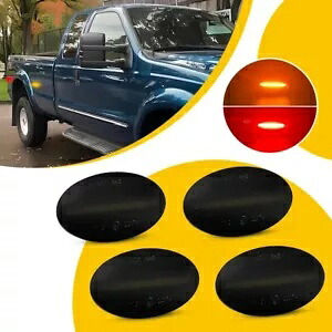 4X LED フェンダーサイドマーカーライト 99-10 フォード F350 F450 スーパーデューティーデュアルベッド用 4X LED Fender Side Marker Lights For 99-10 Ford F350 F450 Super Duty Dually Bed 【並行輸入品】