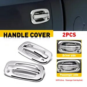 1999-2006 シボレーシルバラード/GMC シエラ 2 クロームドアハンドルカバー PSKH For 1999-2006 Chevy Silverado / GMC Sierra 2 Chrome Door Handle Covers With PSKH 【並行輸入品】
