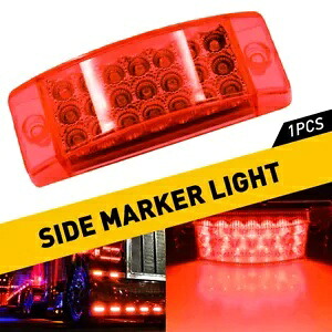 2 個 6 インチマーカートレーラー 21 LED ライトクリアランスライトレッド高輝度 2 Pieces 6 Inch Marker Trailer 21 LED Light Clearance Lights Red High brightness 【並行輸入品】