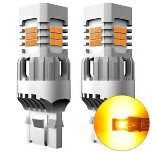 AUXITO アンバー 7443/7440 LED フロント ターン シグナル ライト ランプ ハイパーフラッシュなし Canbus A AUXITO Amber 7443/7440 LED Front Turn Signal Light Lamps No Hyper Flash Canbus A 【並行輸入品】