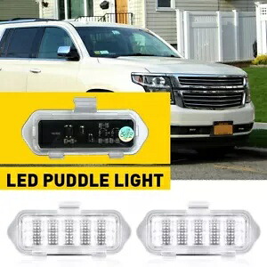 LED サイドミラー水たまりライト 2003-2006 エスカレード シルバラード シエラ サバーバン用 LED Side Mirror Puddle Lights For 2003-2006 Escalade Silverado Sierra Suburban 【並行輸入品】