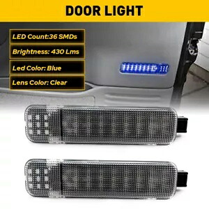 2 個ブルー LED ドア礼儀パネルライトシボレー GMC ハマーキャデラック内部 2pcs Blue LED Door Courtesy Panel Light For Chevrolet GMC Hummer Cadillac Inside 【並行輸入品】