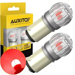 2X AUXITO 1157 2057 赤色 LED 停止ターンシグナルブレーキテールライト電球 BAY15D 新しい 2X AUXITO 1157 2057 Red LED Stop Turn Signal Brake Tail Light Bulbs BAY15D New 【並行輸入品】