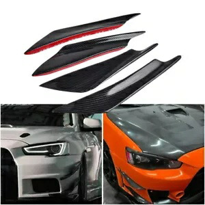 4 ピース/セットフロントサイドバンパーディフューザーシャークフィンキット車のスポイラーウィングユニバーサル 4Pcs/Set Front Side Bumper Diffuser Shark Fin Kit for Car Spoiler Wing Universal 【並行輸入品】