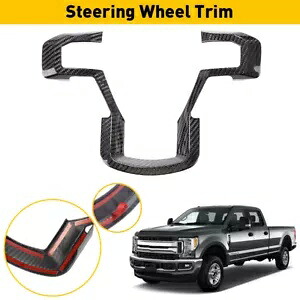 ステアリングホイールカバートリムインテリアアクセサリーフォード F150 F250 F350 2017-2020 Steering Wheel Cover Trim Interior Accessories For Ford F150 F250 F350 2017-2020 【並行輸入品】