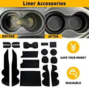 ライナーアクセサリー 2016-2022 タコマトヨタカップドアコンソールポケットインサート-18 Liner Accessories For 2016-2022 Tacoma Toyota Cup Door Console Pocket Inserts-18 【並行輸入品】