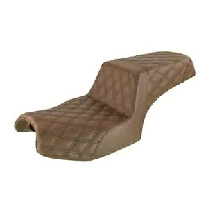 サドルメン ステップアップシート - 格子ステッチ - インディアン用 ブラウン I20-06-175BR Saddlemen Step Up Seat - Lattice Stitched - Brown for Indian I20-06-175BR 【並行輸入品】