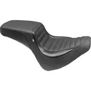 スクエアバック シート - ブラック - タックンロール - ファットボブ '18-'23 76005 Squareback Seat - Black - Tuck-n-Roll - Fat Bob '18-'23 76005 【並行輸入品】