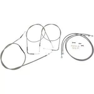 Baron カスタム アクセサリー 16 インチ ケーブル ライン キット '04 ~ '10 ロードスター BA-8022KT-16 Baron Custom Accessories 16" Cable Line Kit for '04 - '10 Roadstar BA-8022KT-16 【並行輸入品】|カスタムパーツ WORLD倉庫