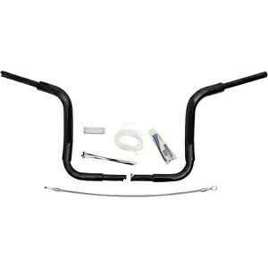 Fat Baggers ハンドルバー キット - ラウンドトップ - 12 インチ - ブラック 809412-B Fat Baggers Handlebar Kit - Rounded Top - 12\