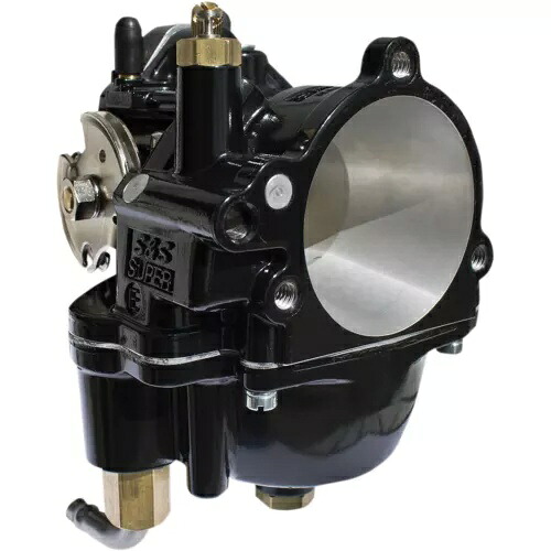 S&S サイクル スーパー E キャブレター - ブラック 110-0099 S&S Cycle Super E Carburetor - Black 110-0099 【並行輸入品】