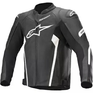ALPINESTARS ファスター V2 エアフロー レザー ジャケット - ブラック/ホワイト - 58 3103521-12-58 ALPINESTARS Faster V2 Airflow Leather Jacket - Black/White - 58 3103521-12-58 【並行輸入品】
