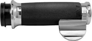 Avon カスタム コンター グリップ クローム スロットル スライド (スロットル アシスト付き) #CC-85-CH-BOSS Avon Custom Contour Grips Chrome Throttle Slide w/Throttle Assist #CC-85-CH-BOSS 【並行輸入品】
