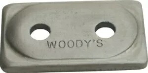 Woody's ダブルディガー アルミニウム サポート プレート - 5/16 インチ。スレッド #ADD2-3775-B Woody's Double Digger Aluminum Support Plates - 5/16in. Thread #ADD2-3775-B 【並行輸入品】