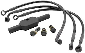 Goodridge グッドリッジ エボニー 2 ブレーキ ライン キット 純正 フロント、HD0079-1FPBK/BK Goodridge Goodridge Ebony 2 Brake Line Kits Stock Front, HD0079-1FPBK/BK 【並行輸入品】