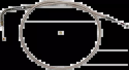 マグナム代替長ポリッシュステンレス編組アイドルケーブル 36 3/4 インチ。 #54256 Magnum Alternative Length Polished Stainless Braided Idle Cable 36 3/4in. #54256 【並行輸入品】