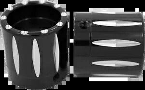 Avon フロント アクスル ナット カバー ブラック ライバル #AXL-RIV-ANO-TOU Avon Front Axle Nut Covers Black Rival #AXL-RIV-ANO-TOU 【並行輸入品】