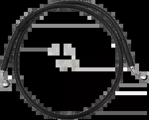 Drag Specialtys 拡張ステンレススチール フロント ブレーキ ライン キット 1741-5363 Drag Specialties Extended Stainless Steel Front Brake Line Kit 1741-5363 【並行輸入品】