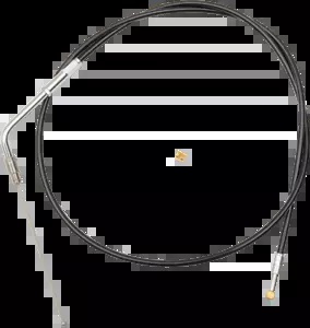 LA チョッパーズ スロットル ケーブル ブラック 15-17 インチ。エイプハンガー LA-8210TH16B LA Choppers Throttle Cable Black 15-17in. Ape Hangers, LA-8210TH16B 【並行輸入品】