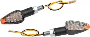 K&S LEDウルトラミニストークマーカーライト トライアングル ショートステム付 ブラックボディ 25-8945 K & S LED Ultra Mini Stalk Marker Light Triangle w/Short Stem Black Body 25-8945 【並行輸入品】
