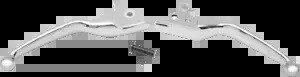 ドラッグスペシャリティーズ ワイドブレードレバーセット クローム #0610-0185 Drag Specialties Wide Blade Lever Set Chrome #0610-0185 【並行輸入品】