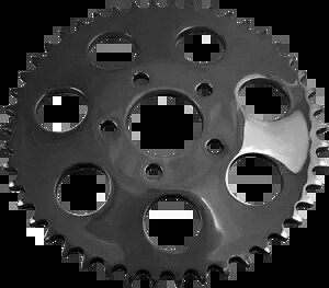 Drag Specialty グロス ブラック 530 チェーン コンバージョン リア スプロケット 46-T #1210-1847 Drag Specialties Gloss Black 530 Chain Conversion Rear Sprocket 46-T #1210-1847 【並行輸入品】