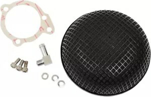 ドラッグスペシャリティーズ ボブ レトロ風エアクリーナー ブラック #1010-1610 Drag Specialties \