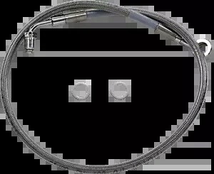 Drag Specialtys 拡張ステンレススチール フロント ブレーキ ライン キット 1741-5827 Drag Specialties Extended Stainless Steel Front Brake Line Kit 1741-5827 【並行輸入品】