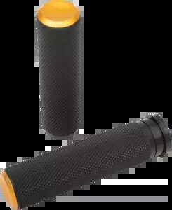 アレンネス TBW フュージョン シリーズ グリップ ゴールド ローレット #07-347 Arlen Ness TBW Fusion Series Grips Gold Knurled #07-347 【並行輸入品】