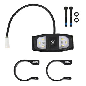 SSV WORKS LED ドーム ライト ケージ クランプ付き リング スタイル 2 インチ #UDLM-200 SSV WORKS LED Dome Light w/ Cage Clamps Ring Style 2\\\