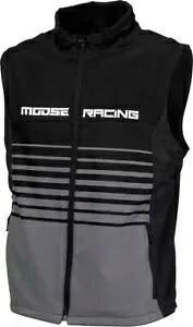 Moose Racing Moto ベスト Md ブラック/グレー Moose Racing Moto Vests Md Black/Gray 【並行輸入品】