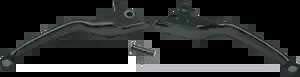 ドラッグスペシャリティーズ ワイドブレードレバーセット ブラック #0610-0188 Drag Specialties Wide Blade Lever Set Black #0610-0188 【並行輸入品】