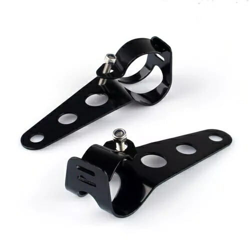 34-42mm フォーク Blk ヘッドライト ブラケット ユニバーサル ヘッドランプ マウント ホルダー オートバイ SA 34-42mm Fork Blk Headlight Bracket Universal Headlamp Mount Holder Motorcycle SA 【並行輸入品】