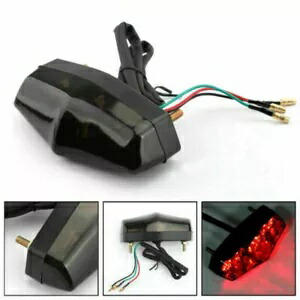 ABS LED スモークブレーキストップランニングリアテールライトランプオートバイ用ワイオミング ABS LED Smoke Brake Stop Running Rear Tail Light Lamp Fit For Motorcycle WY 【並行輸入品】