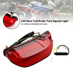 LED リアテールブレーキターンシグナルライトホンダ CBR600RR 2013-2024 レッド S2 LED Rear Tail Brake Turn Signals Light For HONDA CBR600RR 2013-2024 Red S2 【並行輸入品】
