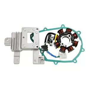 オルタネーター ステーター & レギュレーター ガスケット付き ホンダ ANF125 NF AFS125 WAVE 05-11用 Alternator Stator & Regulator with Gasket For HONDA ANF125 NF AFS125 WAVE 05-11 【並行輸入品】