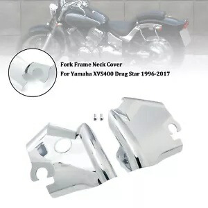 フォークフレームネックカバーヤマハ XVS400 650 ドラッグスター V スター 650 97-03 クローム S2 Fork Frame Neck Cover For Yamaha XVS400 650 Drag Star V-Star 650 97-03 Chrome S2 【並行輸入品】