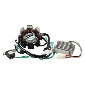 ステーター + 電圧レギュレーター + ガスケットホンダ NX 125 トランスシティ 125 1988 - 1990 S STATOR + VOLTAGE REGULATOR + GASKET FOR HONDA NX 125 TRANSCITY 125 1988 - 1990 S 【並行輸入品】