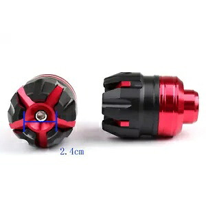 ユニバーサルレッドスライダープロテクター CNC BB クラッシュアクスルアンチフォークホイールフロントバイク Universal Red Slider Protector CNC BB Crash Axle Anti Fork Wheel Front Motocycle 【並行輸入品】
