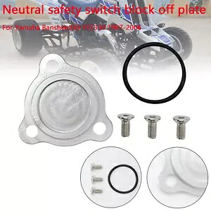 ニュートラル安全スイッチブロックオフプレートヤマハバンシー 350 YFZ350 87-06 S2 Neutral safety switch block off plate For Yamaha Banshee 350 YFZ350 87-06 S2 【並行輸入品】
