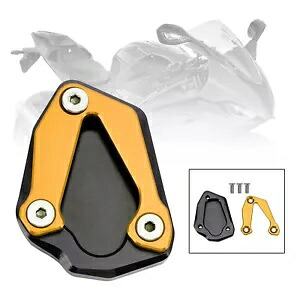 キックスタンド拡大プレートパッド BMW S1000RR 2020+ S2 ゴールドに適合 Kickstand Enlarge Plate Pad fit for BMW S1000RR 2020+ S2 Gold 【並行輸入品】