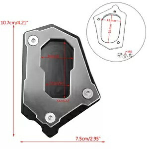 チタンキックスタンドサイドスタンド拡大延長プレート BMW R1200 GS 14-16 SA Titanium Kickstand Side Stand Enlarge Extension Plate For BMW R1200 GS 14-16 SA 【並行輸入品】